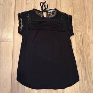 Beautifully detailed black blouse